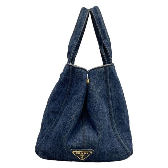 Prada Tote Canapa Navy - Picture 2 of 15
